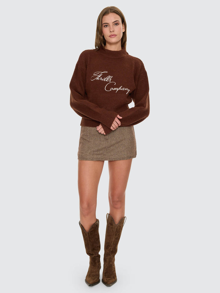 Studio Issue Knit Sweater - Brown 4