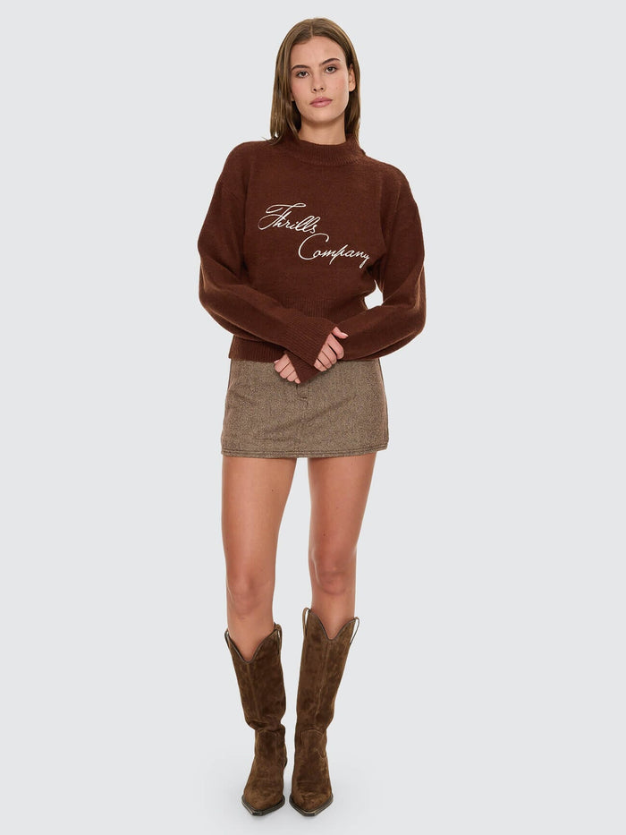 Studio Issue Knit Sweater - Brown 4
