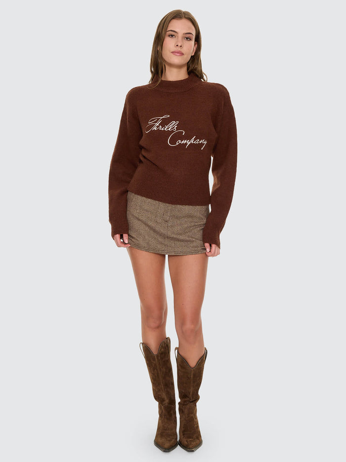 Studio Issue Knit Sweater - Brown 4