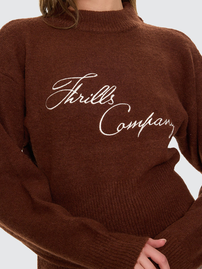 Studio Issue Knit Sweater - Brown 4