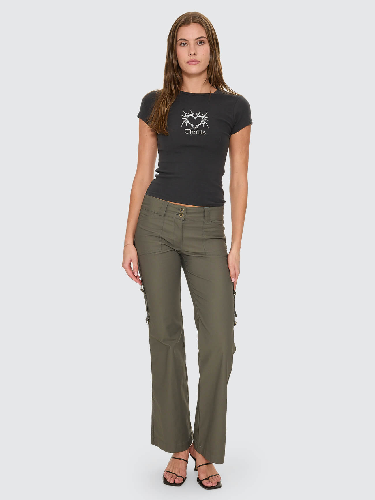 Jordana Low Rise Pant - Tarmac