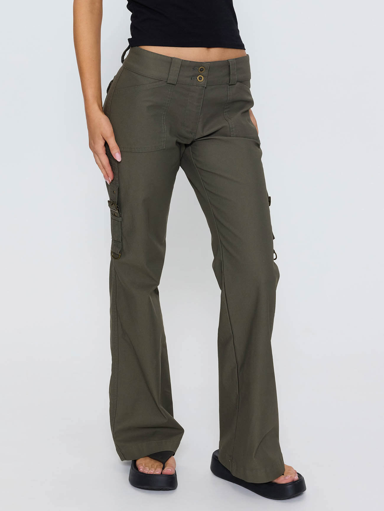 Jordana Low Rise Pant - Tarmac 4
