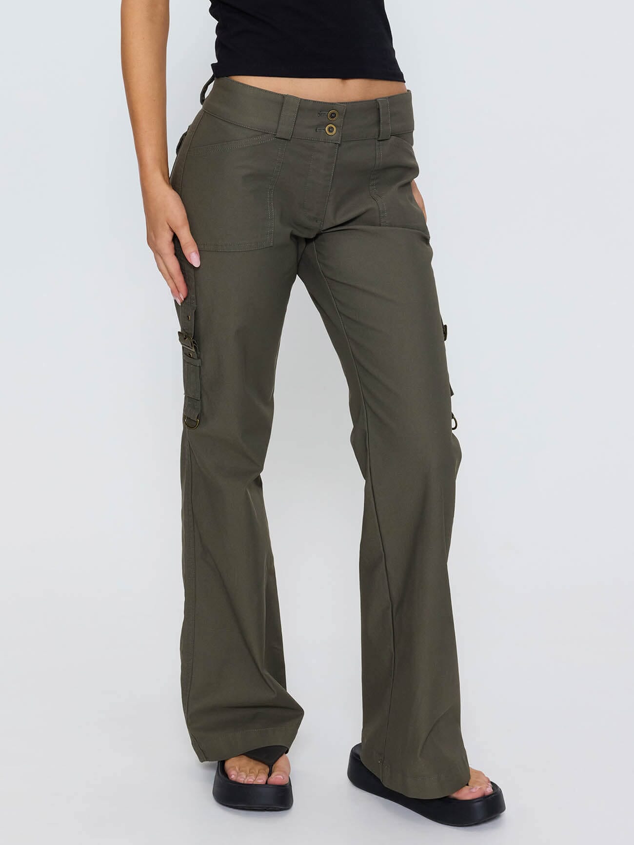 Jordana Low Rise Pant - Tarmac 4
