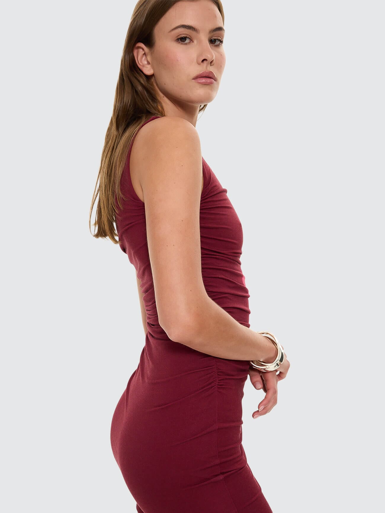 Nightbloom Mini Dress - Garnet Orchid
