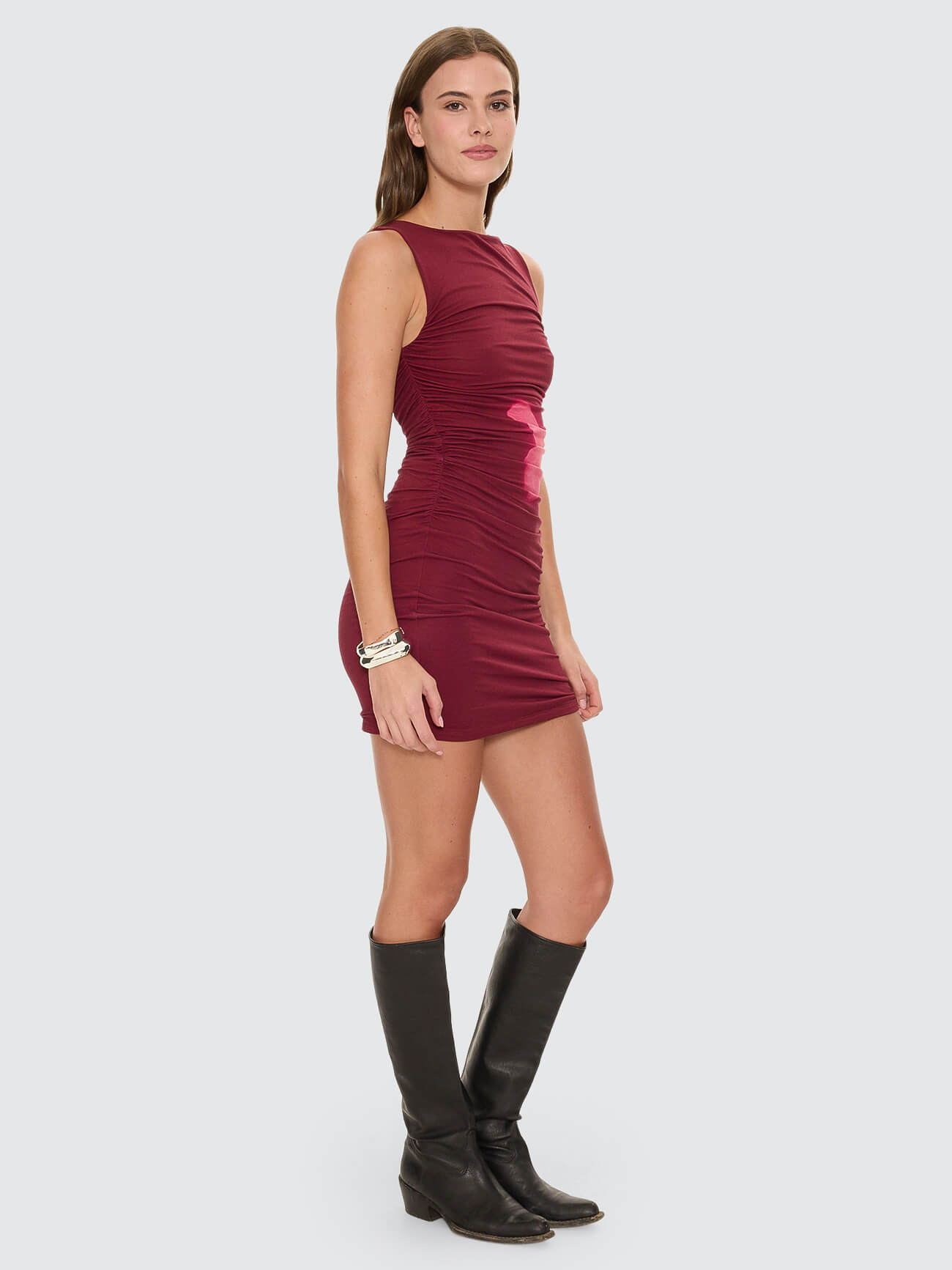 Nightbloom Mini Dress - Garnet Orchid