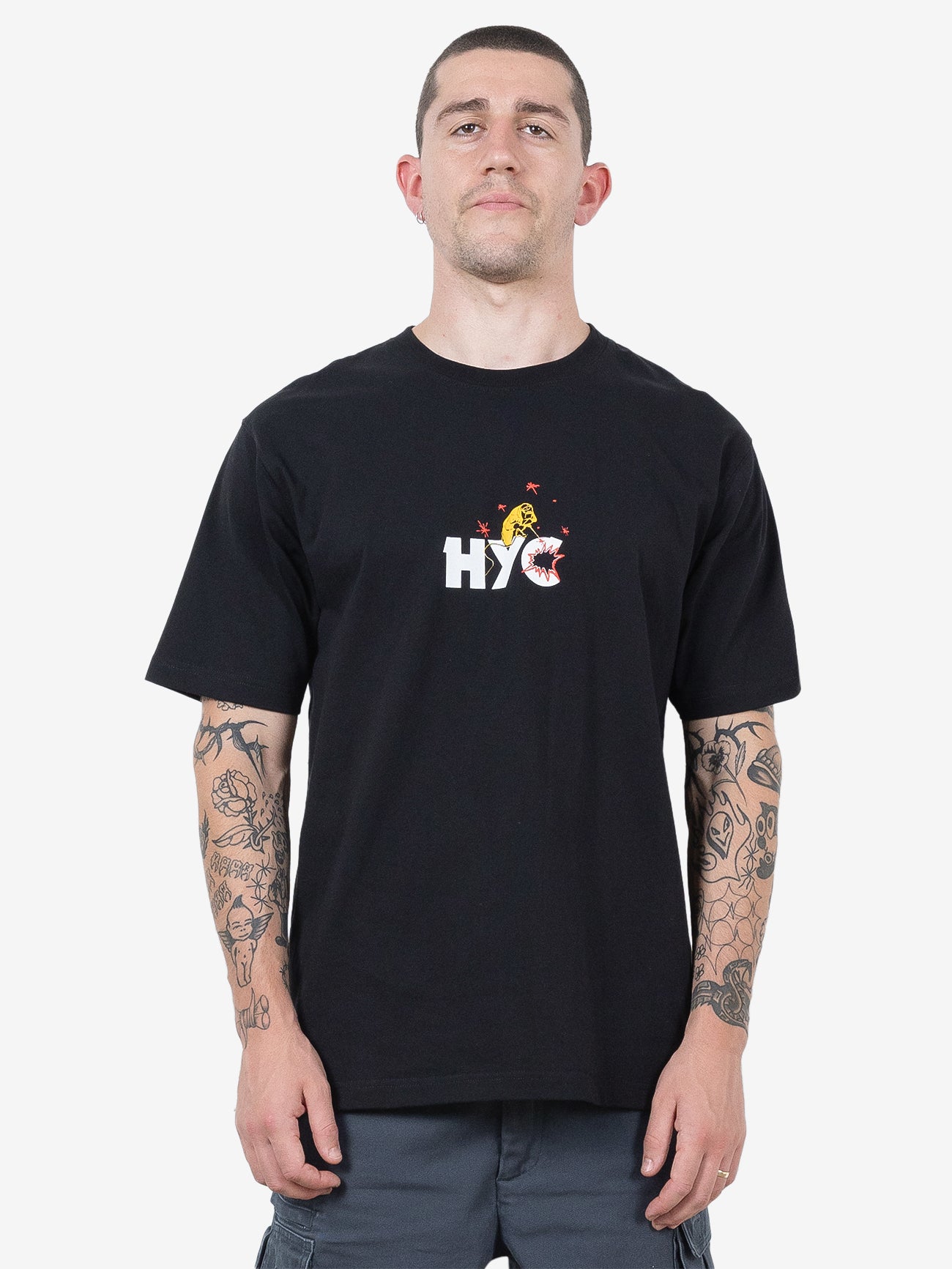 HYC Welded Oversize Fit Tee - Black