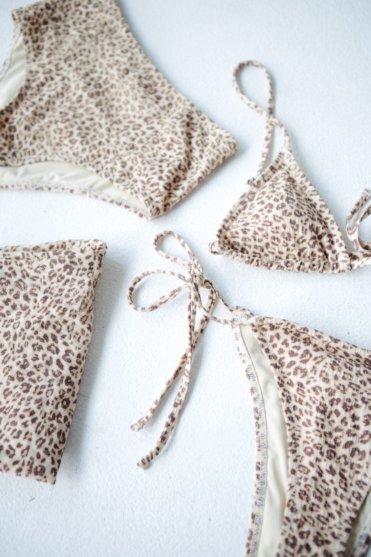 Mild Animal String Bikini Bottom - Desert Gold
