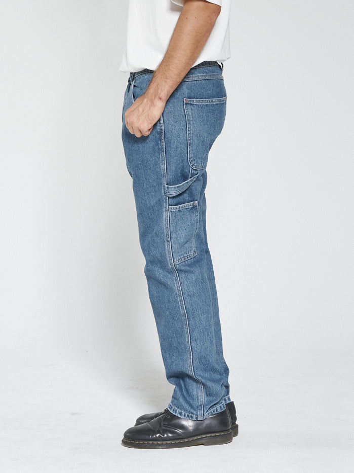 Hard Yakka x Thrills Carpenter Jean - Vintage Rinse Blue