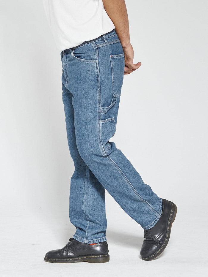 Hard Yakka x Thrills Carpenter Jean - Vintage Rinse Blue