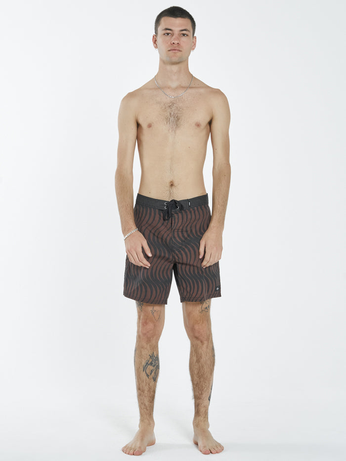 Paradise On Repeat Boardshort - Washed Cocoa