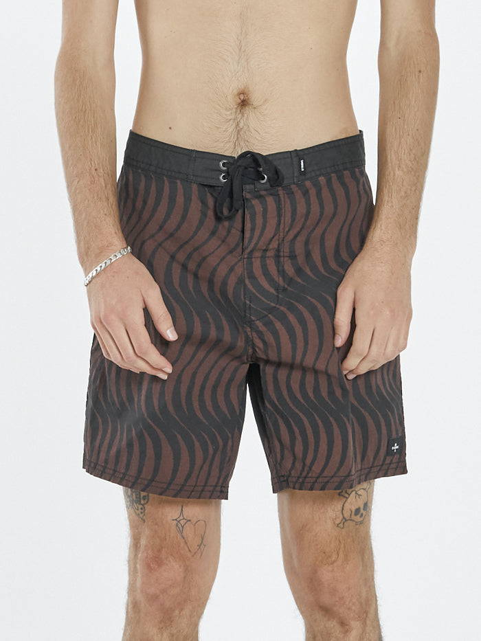 Paradise On Repeat Boardshort - Washed Cocoa