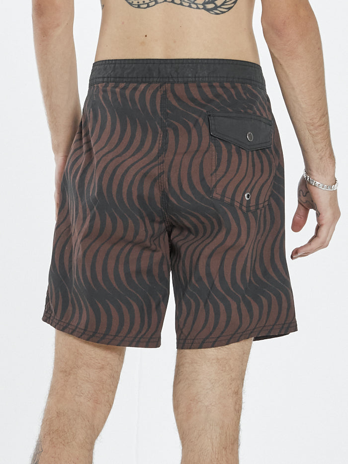 Paradise On Repeat Boardshort - Washed Cocoa