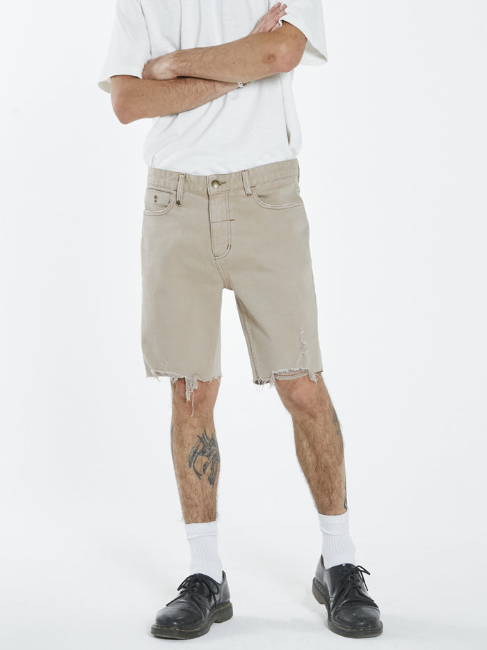 Mens tan sale denim shorts