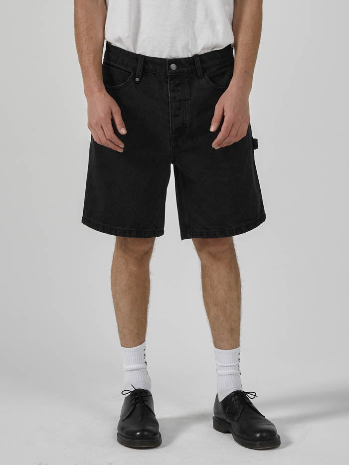 Slacker Denim Short - Aged Black