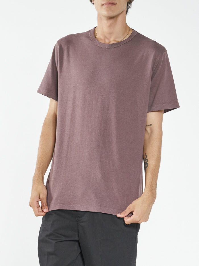 Hemp Thrills Embro Merch Fit Tee - Plum