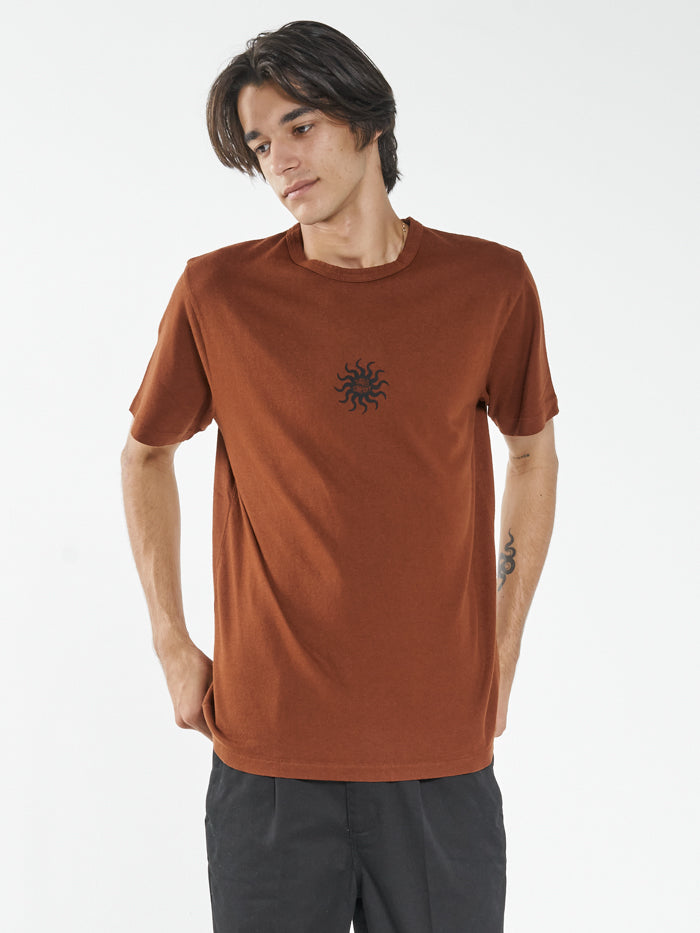 Hemp Solstice Merch Fit Tee - Caramel