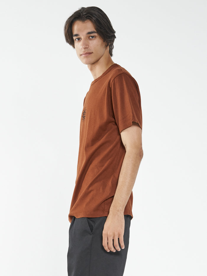 Hemp Solstice Merch Fit Tee - Caramel