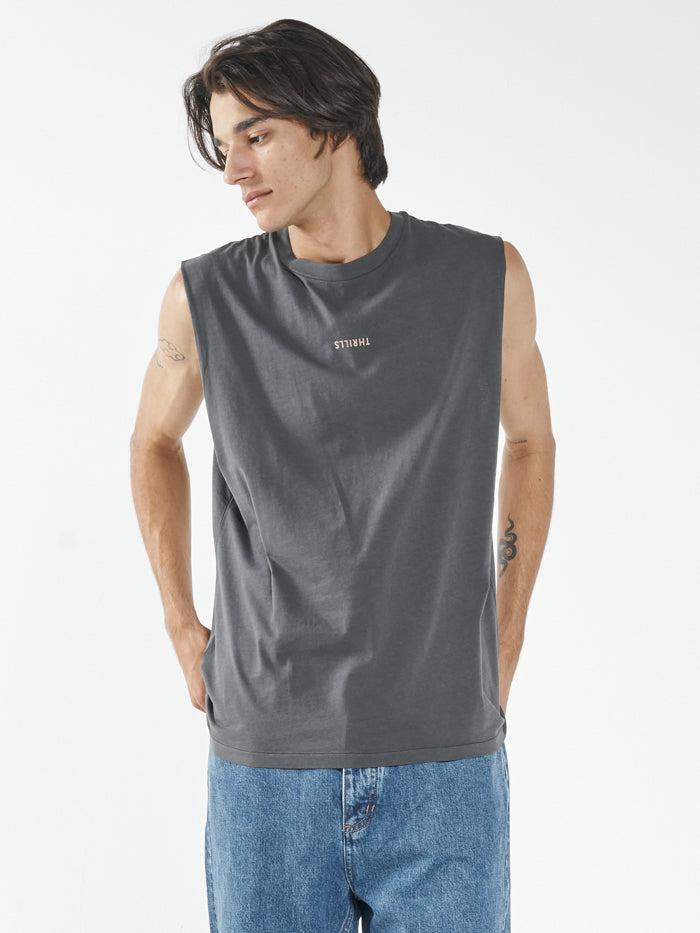 Minimal Thrills Merch Fit Muscle Tee - Merch Black