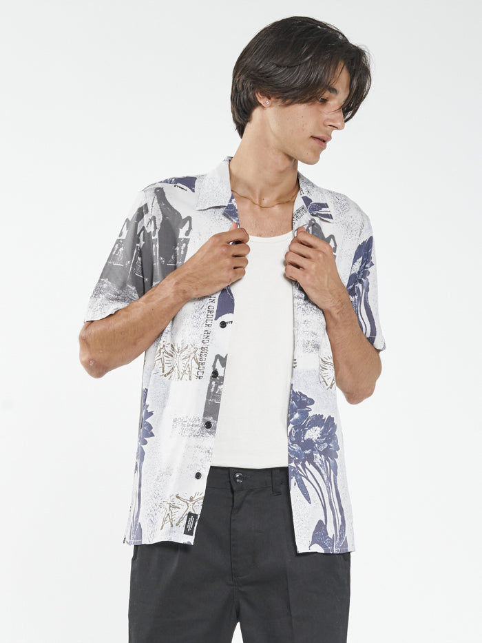 In Order & Disorder Bowling Shirt - White