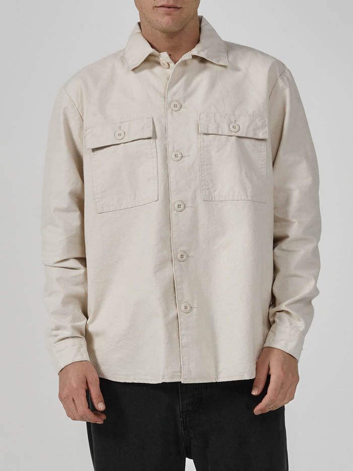 Thrills Territory Overshirt - Unbleached