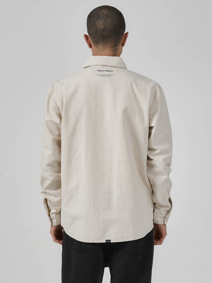 Thrills Territory Overshirt - Unbleached