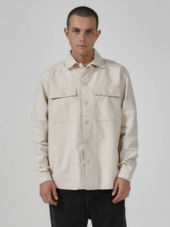 Thrills Territory Overshirt - Unbleached