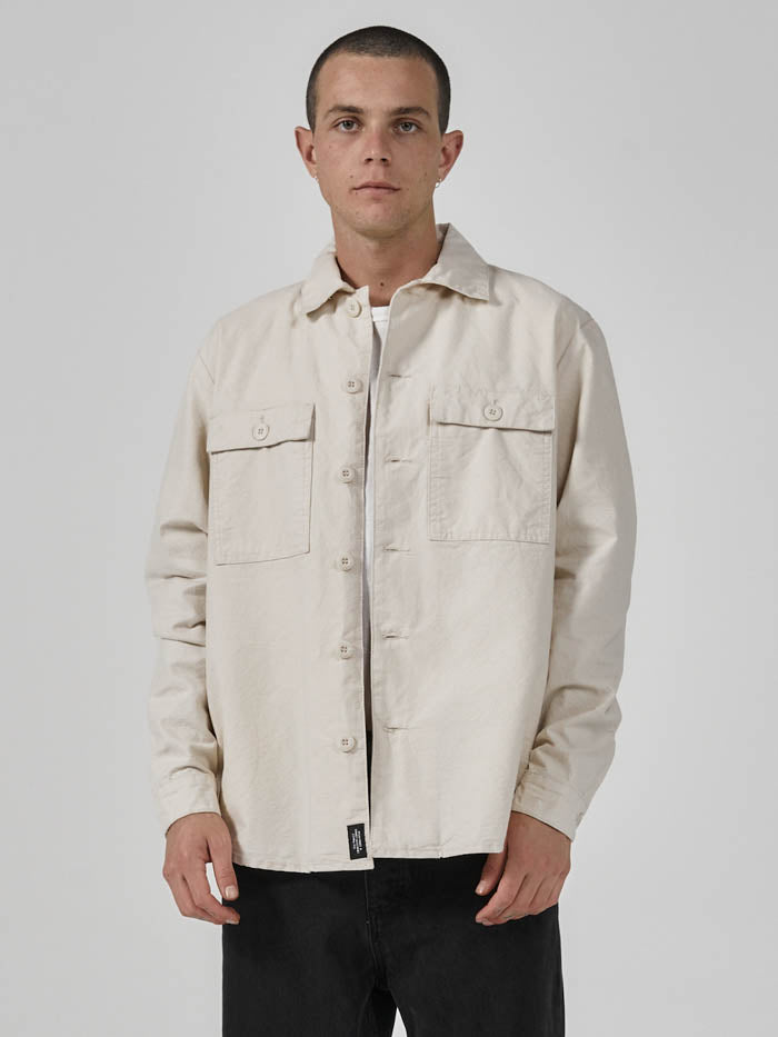 Thrills Territory Overshirt - Unbleached