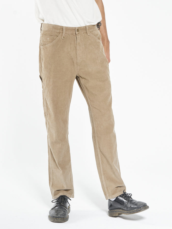 Brown Carpenter Corduroy Panel Pants, Buy Men Trousers