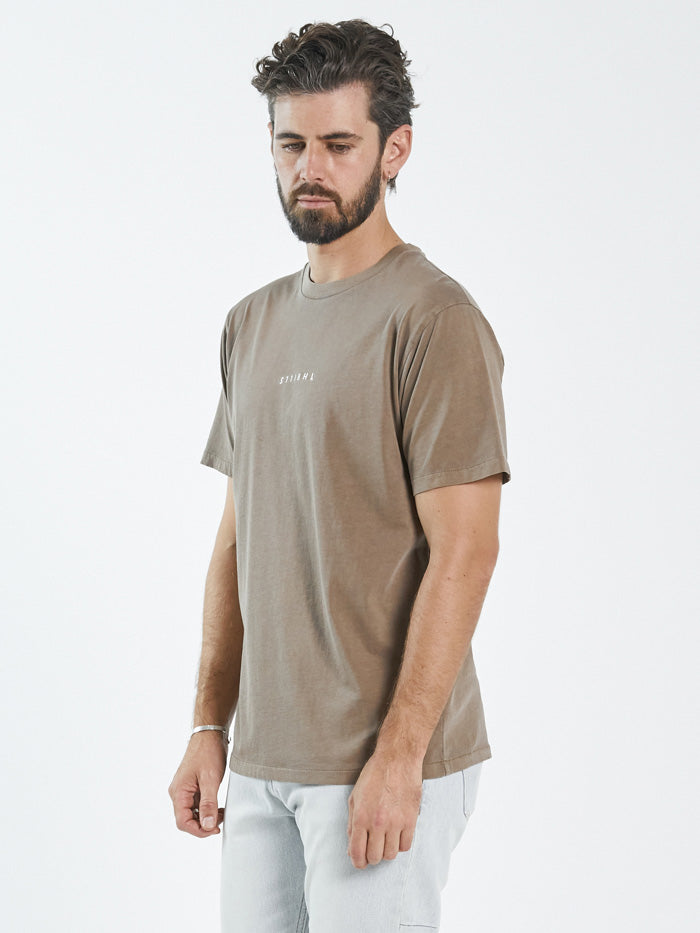 Minimal Thrills Merch Fit Tee - Walnut