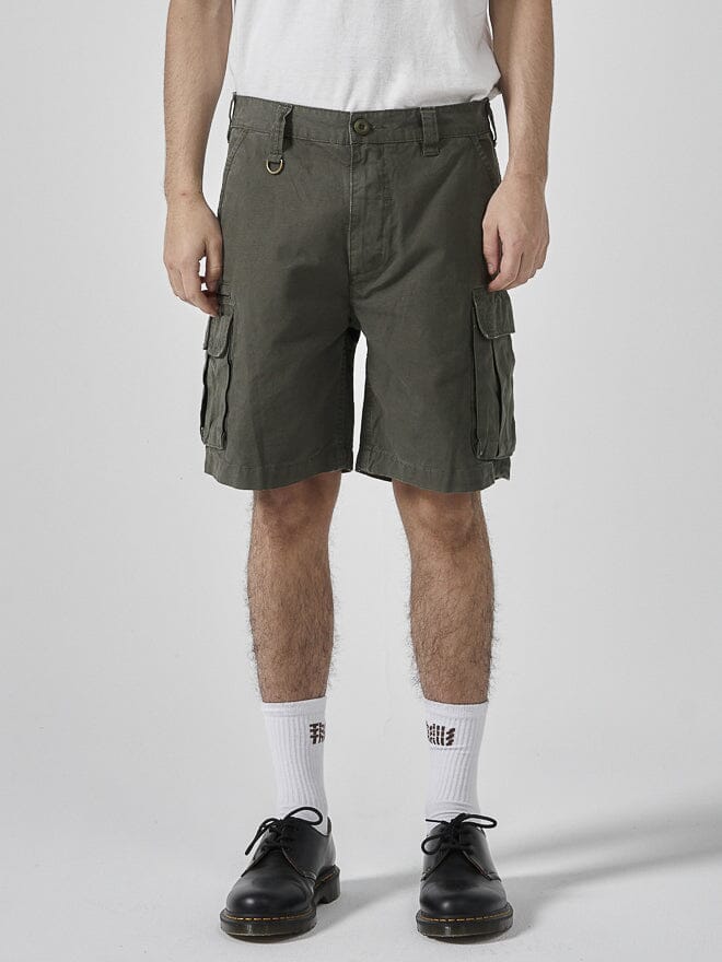 Mens army green cargo on sale shorts