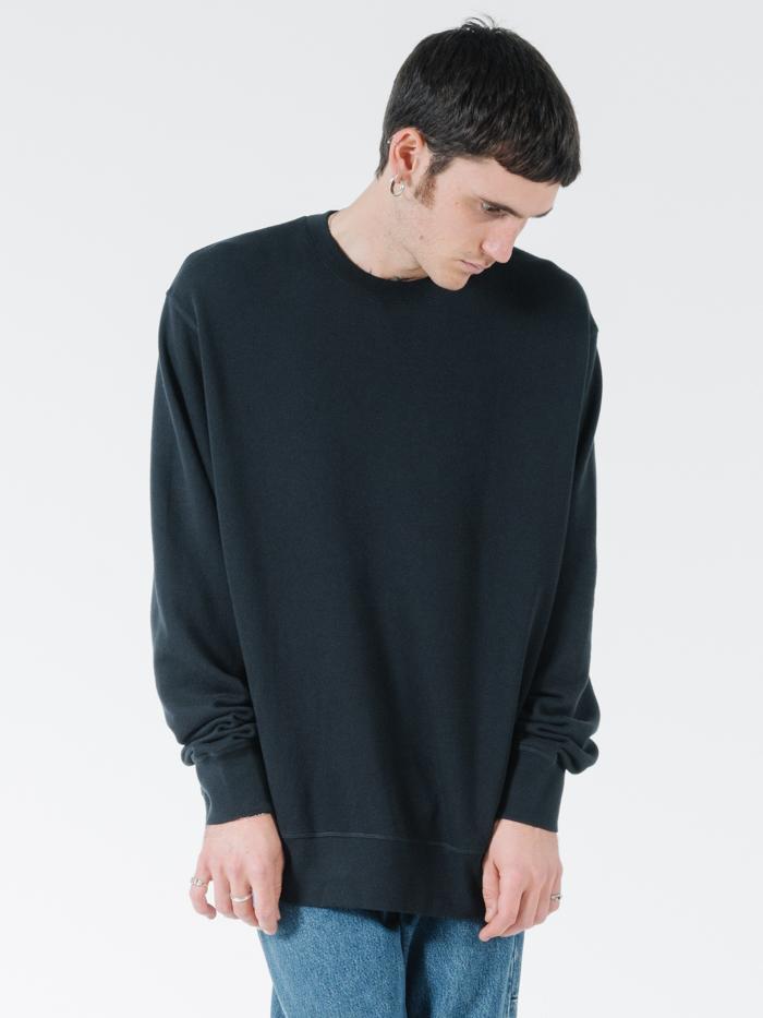 Endless Slouch Fit Crew - Black