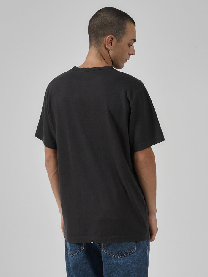 Hemp Forward Motions Merch Fit Tee - Dark Charcoal