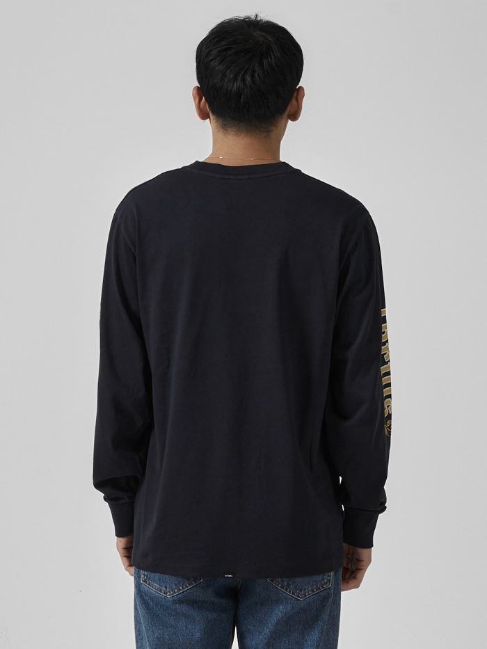 Between Two Thorns Merch Fit Long Sleeve Tee - Dark Navy