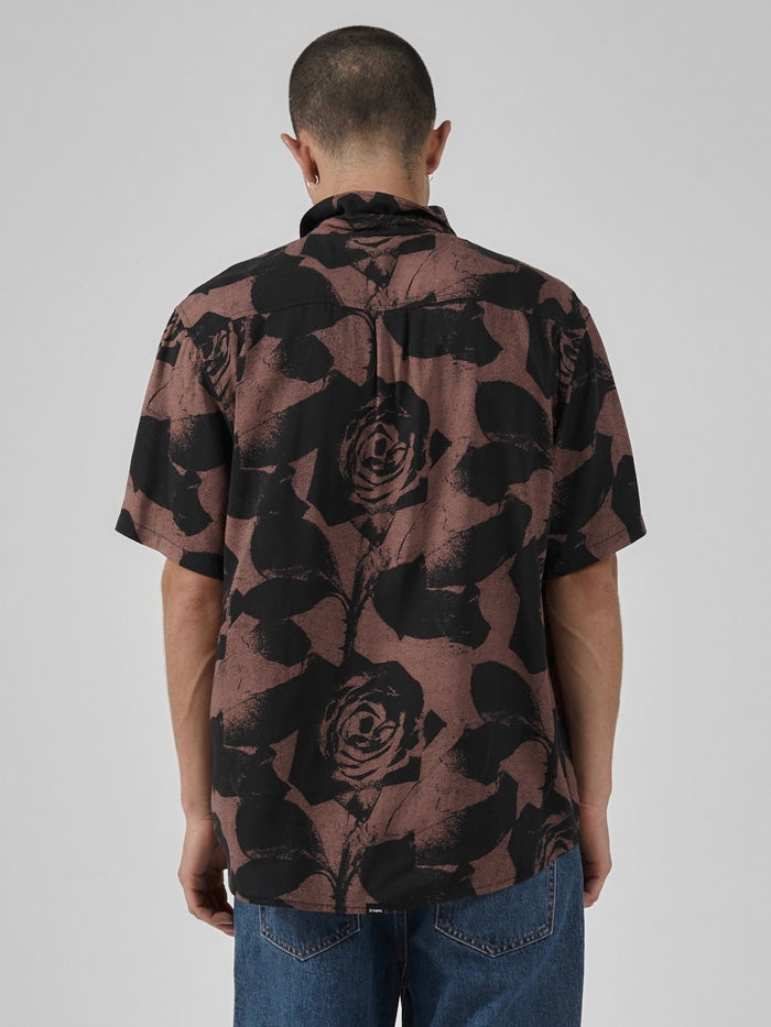 The Paradox of Paradise Bowling Shirt - Black