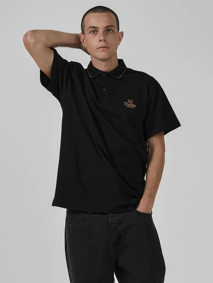 King Embro Polo - Black