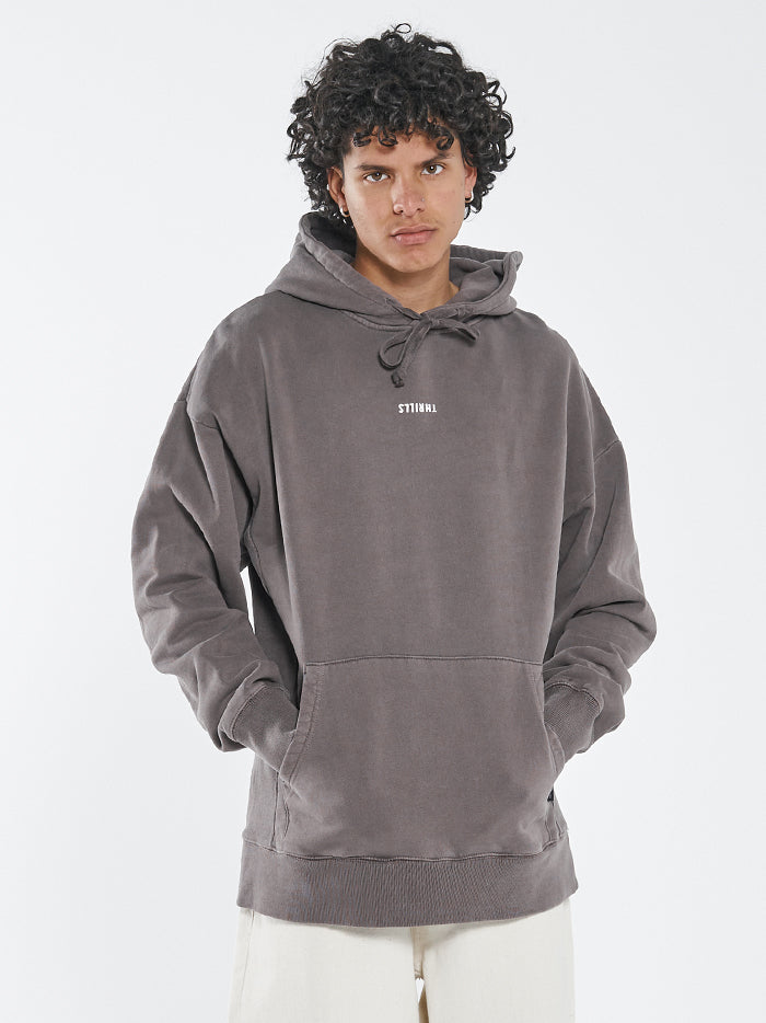 Minimal Thrills Slouch Pull On Hood - Plum
