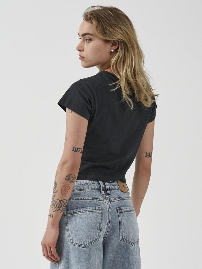 Minimal Thrills Mini Tee - Washed Black