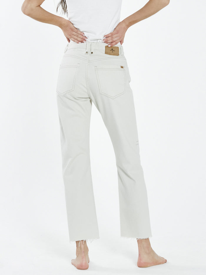 Paige Mid Rise Jean - Vintage Bone