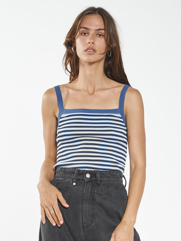 Only You Knit Tank - Blue