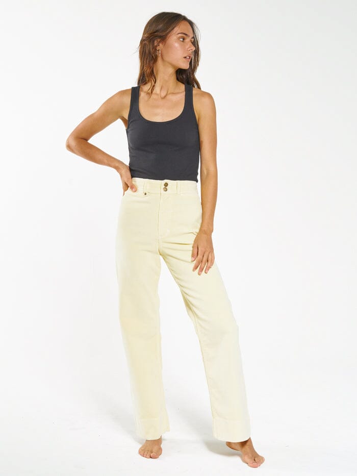 Belle Full Length Cord Pant - Sunlight
