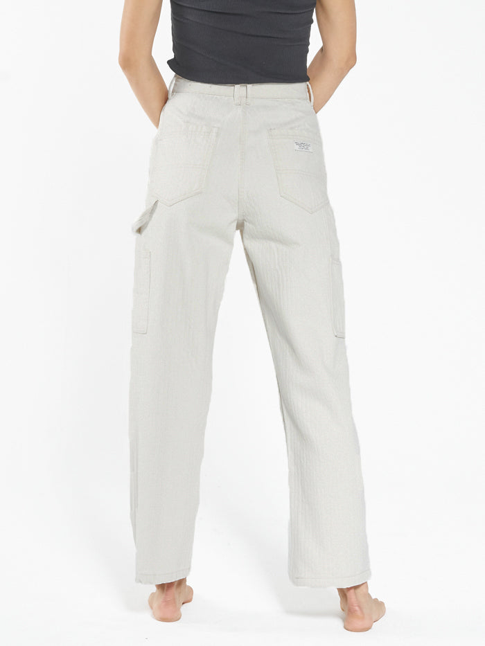 Dell Stripe Carpenter Pant - Unbleached
