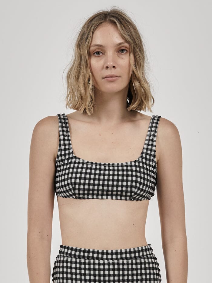 Gigi Square Bikini Top - Black