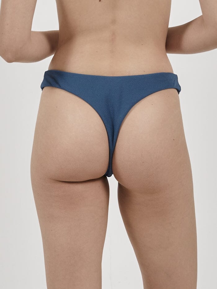 Adira Thong Bikini Bottom - Botanical Blue