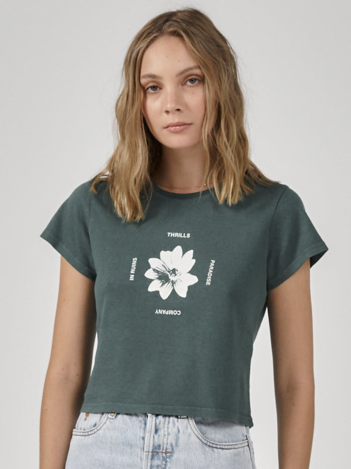 Love Me Not Hemp Mini Tee - Mallard Green