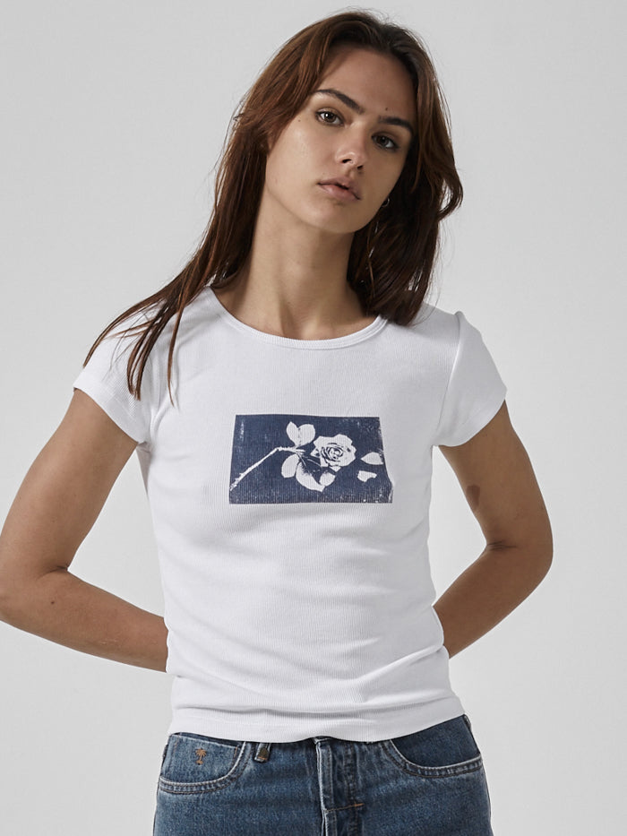 Paradox of Paradise Cap Sleeve Tee - White