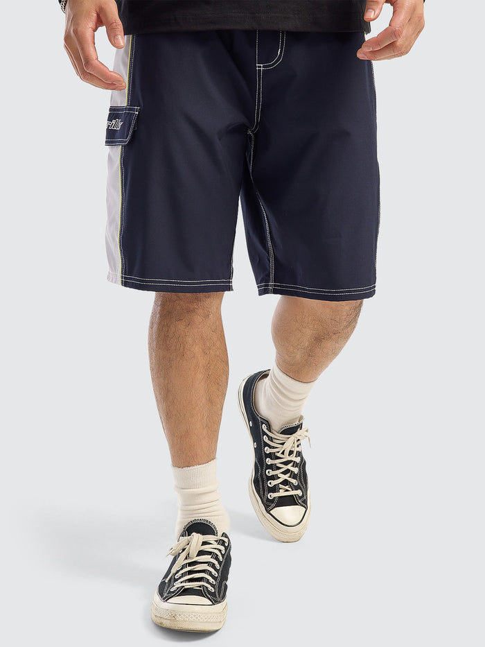 Outcast Elastic Waist Boardshort - Total Eclipse