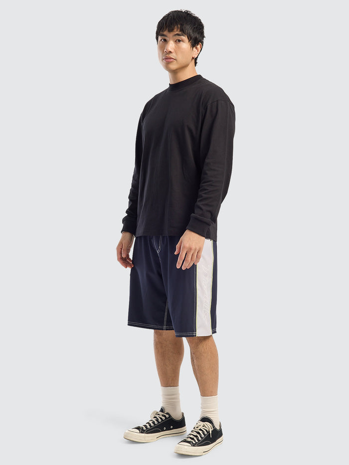 Outcast Elastic Waist Boardshort - Total Eclipse