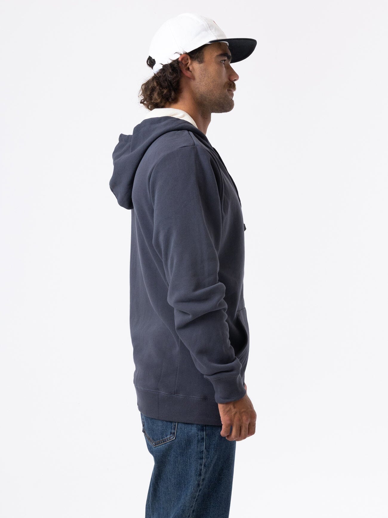 Thrills Union Zip Hood - Dark Charcoal