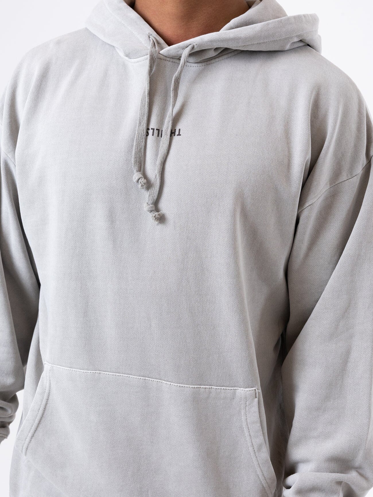 Minimal Thrills Slouch Pull On Hood - Oyster Grey