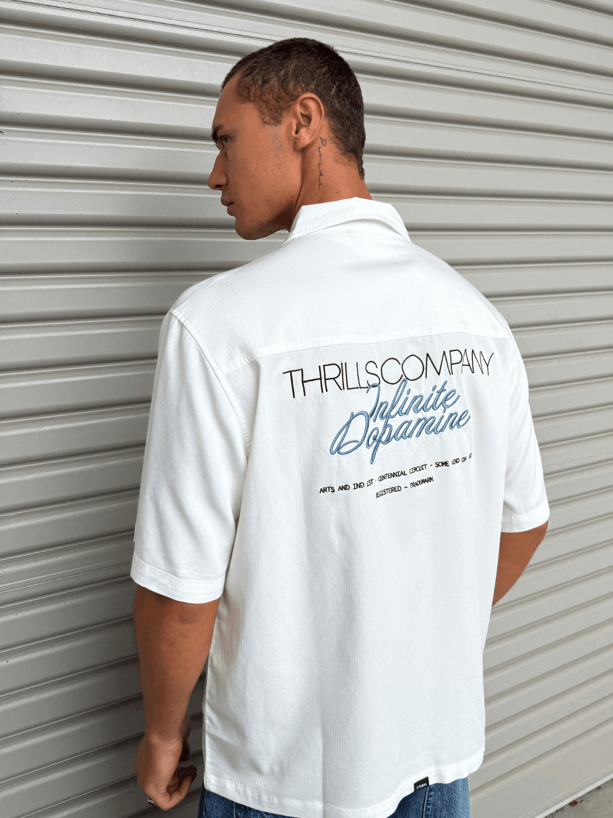 Lost Cause Cropped Short Sleeve Shirt - White